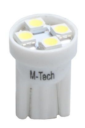 LED L017W - W5W 4xSMD3528 fehér - L017W - 10 db