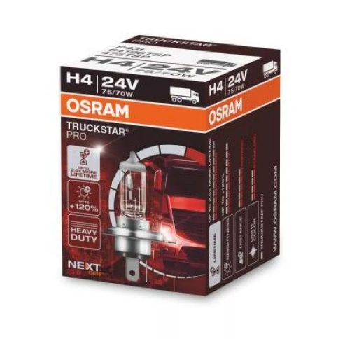 OSRAM TRUCKSTAR PRO NextGen +120% P43t 24V 75/70W H4 - O64196TSP