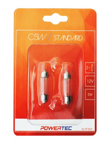 Powertec Standard C5W 36mm SV8,5-8 12V Blister - PTZ33-02B