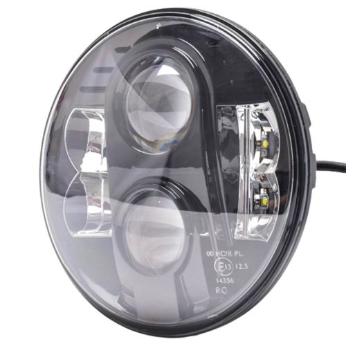 LED fényszóró - kerek 7" 9-36V BLACK - WHL102