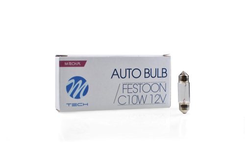 M-TECH izzó C10W Tx36 SV8.5 12V/10W - Z43 - 10 db